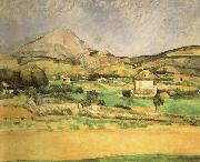 Paul Cezanne La Montagne Sainte-Victoire vue du chemin de Valcros oil painting on canvas